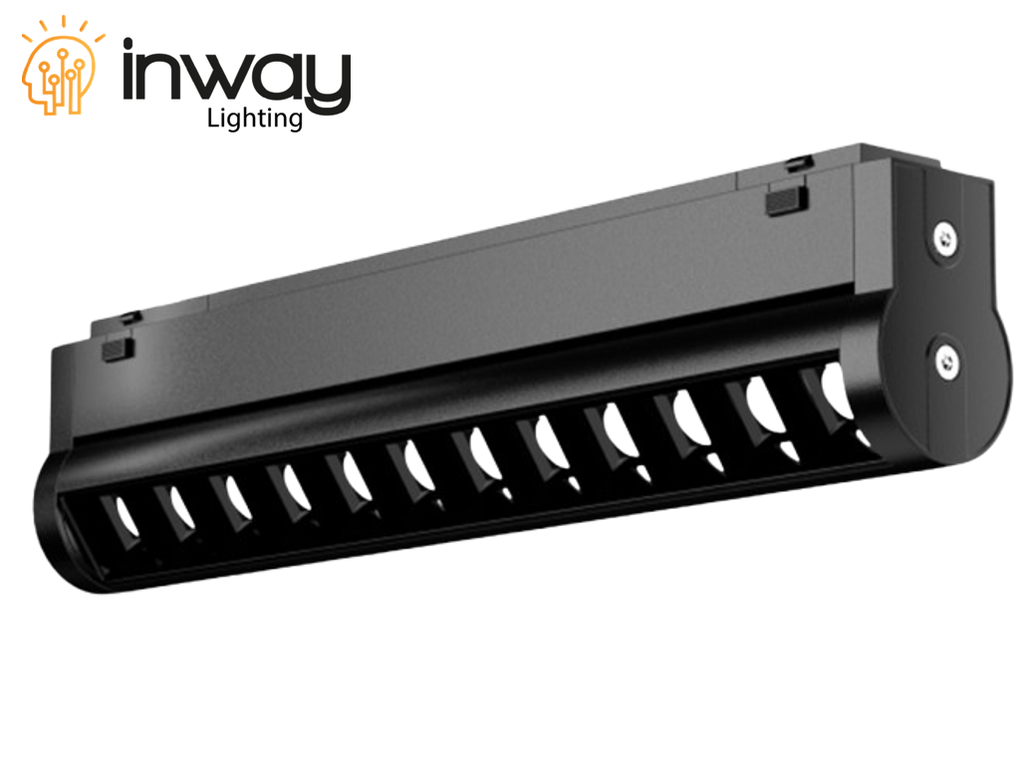 Lámpara Slim Magnética LED p/Riel de 27mm de ancho con Rejilla ...